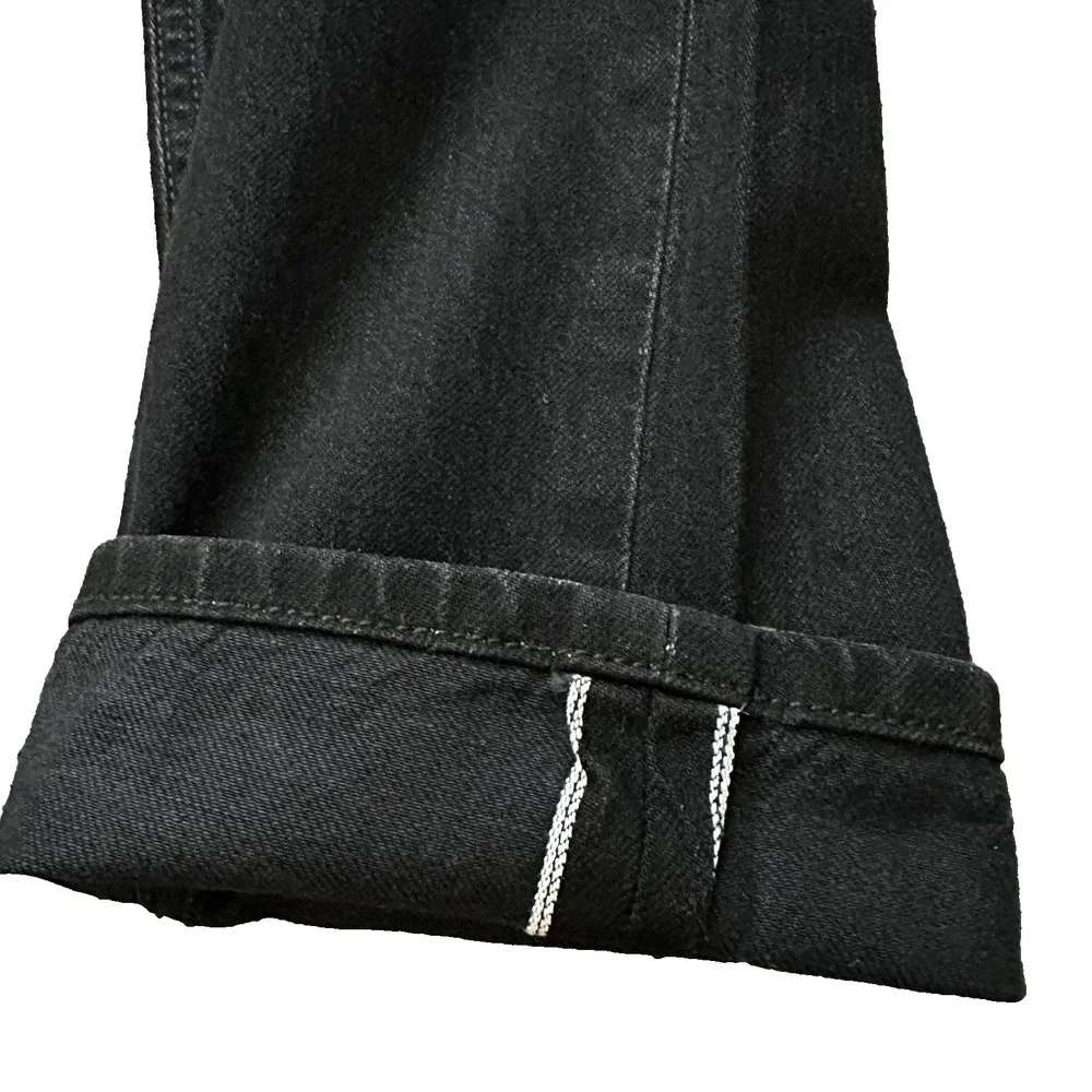 Lee Men's 101+ 731 Arvin Selvedge Cowboy Comfort Tapered Black Jeans Size 32x31